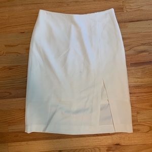 White pencil skirt